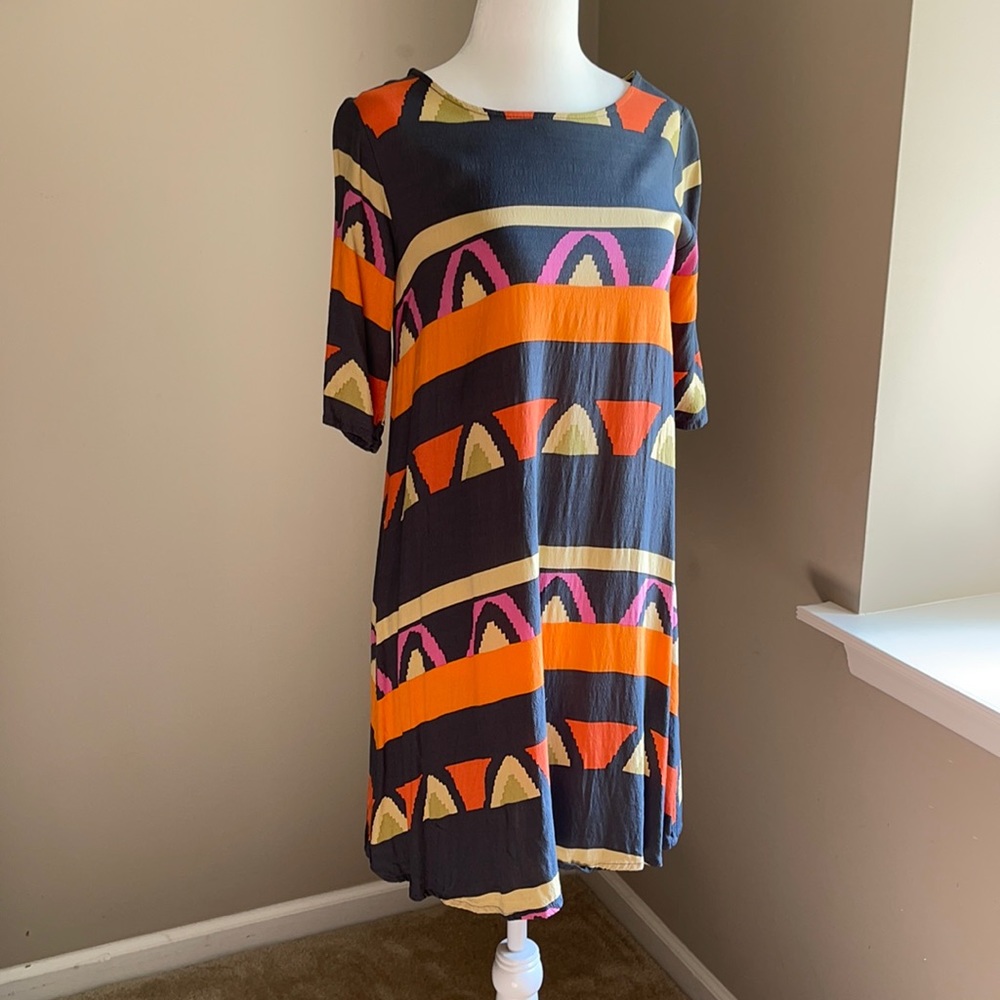 Mister Zimi Geometric A-line dress